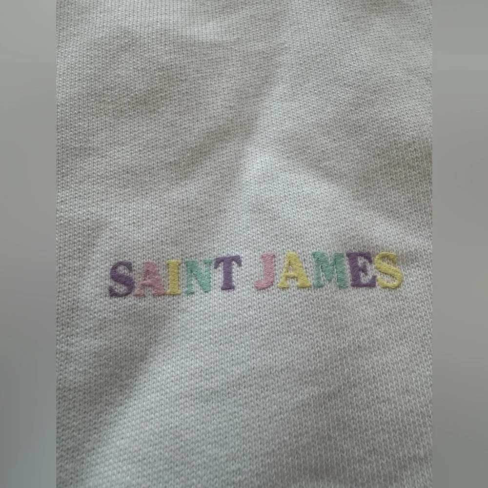 NEW nwot SAINT JAMES Perla sweatshirt multi stripes 12